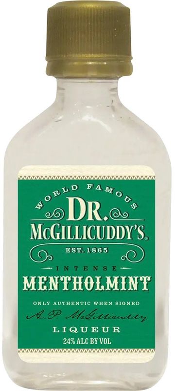 Dr. McGillicuddy&#39;s Intense Mentholmint Liqueur (Mini Bottle) 50ml