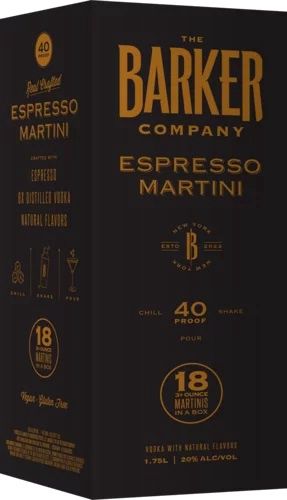 The Barker Company Espresso Martini (1.75 Liter Box) 1.75L
