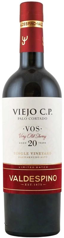 Valdespino Viejo C.P. Palo Cortado VOS Aged 20 Years (Small Format Bottle) 500ml