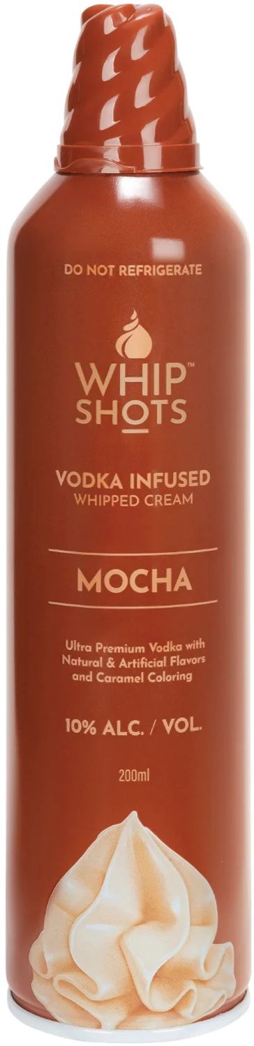 WhipShots Vodka Infused Whipped Cream Mocha (200ml can)