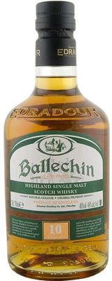 Edradour Ballechin Heavily Peated Highland Single Malt Scotch Whisky Aged 10 Years 700ml