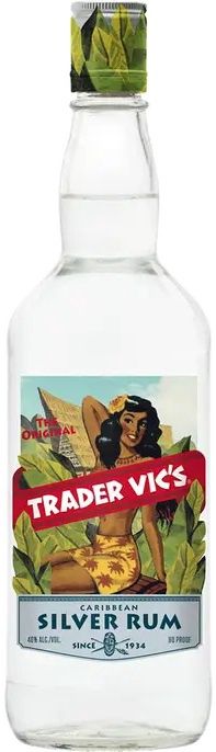 Trader Vic&#39;s Silver Rum (Liter Size Bottle) 1L