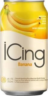 iCing Banana Sparkling Rice Wine (12oz can)