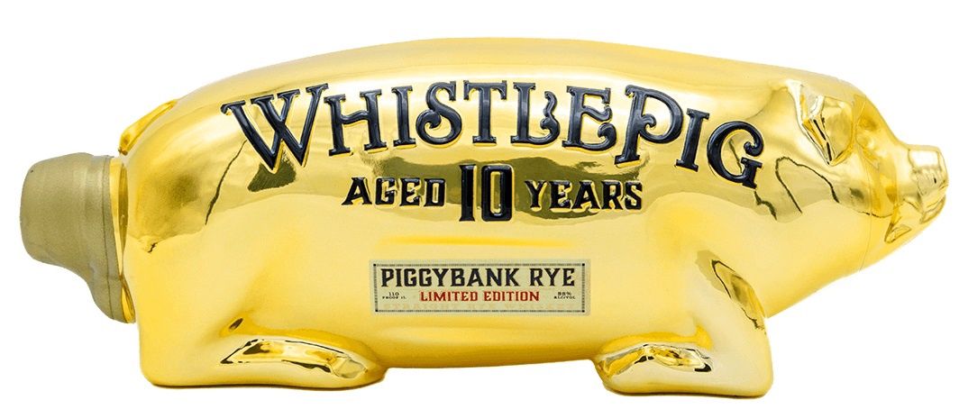 WhistlePig Limited Edition Piggybank Rye Aged 10 Years (Liter Size Bottle) 1L
