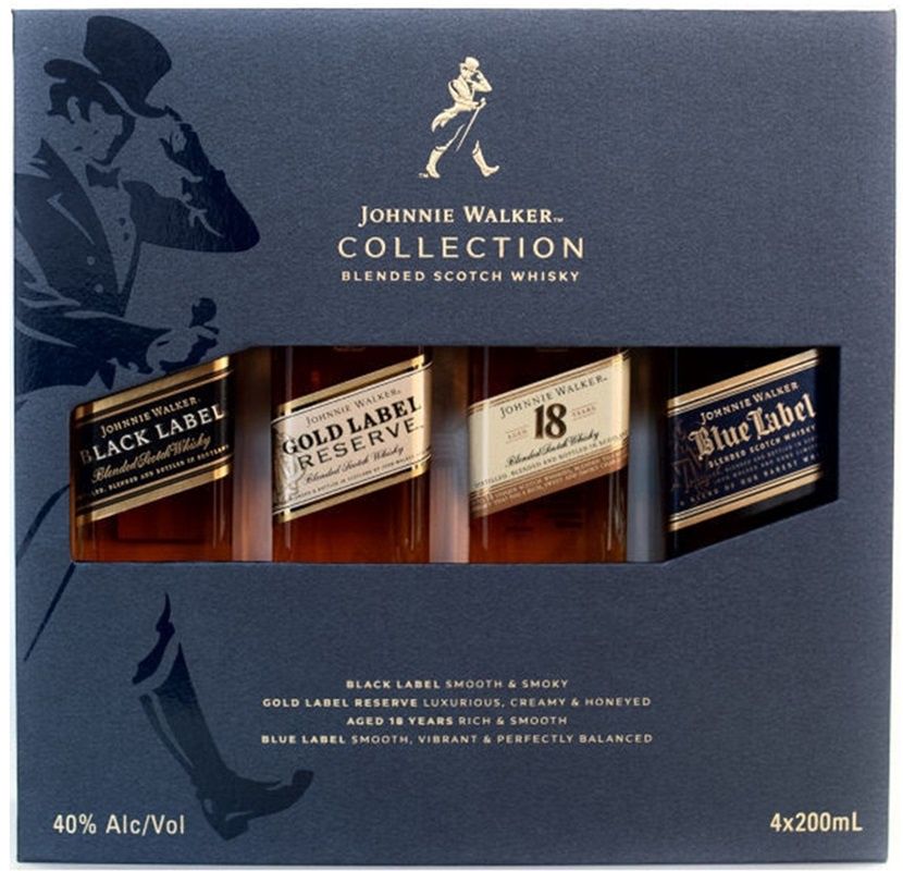 Johnnie Walker Collection (4 pack of 200ml bottles)