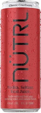 NÜTRL Vodka Seltzer Classic Cranberry (12oz can)