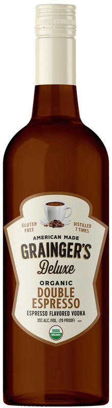 Grainger&#39;s Deluxe Organic Double Espresso Vodka (Liter Size Bottle) 1L
