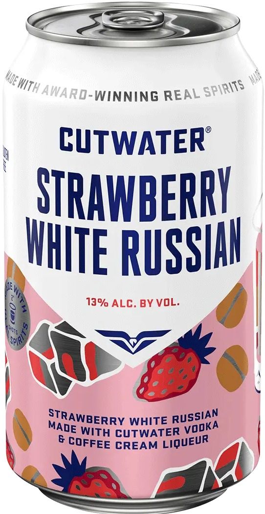 Cutwater Strawberry White Russian (12oz can)