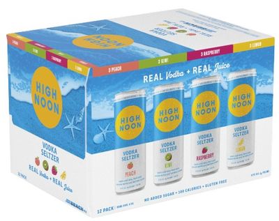 High Noon Beach Pack Vodka Seltzer Variety (12 pack 12oz cans)