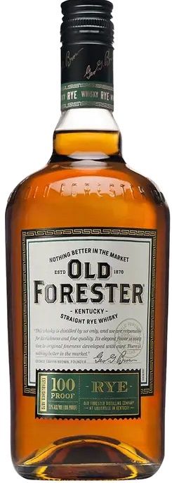 Old Forester Kentucky Straight Rye Whiskey 100 Proof (Liter Size Bottle) 1L