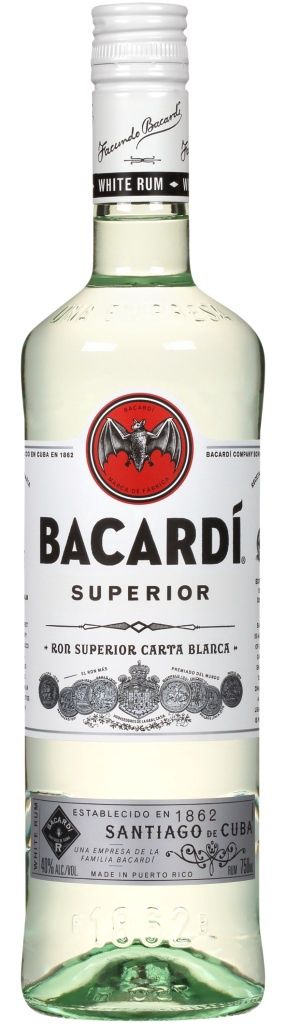Bacardi Superior (Silver) Rum (Pint Size Bottle) 375ml