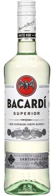 Bacardi Superior (Silver) Rum (Liter Size Bottle) 1L