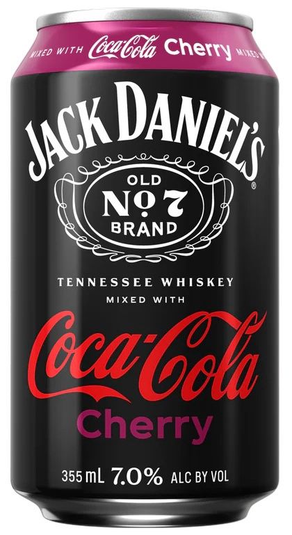 Jack Daniel&#39;s &amp; Coca-Cola Cherry (12oz can)