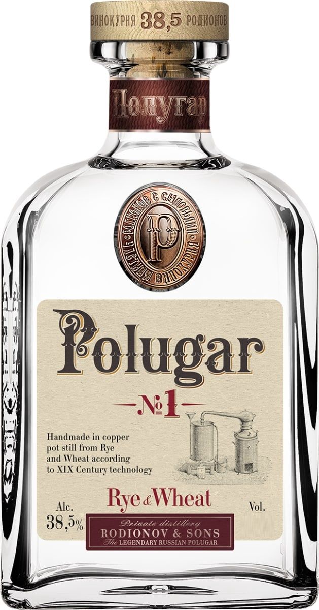 Polugar No 1 Rye &amp; Wheat Vodka 750ml
