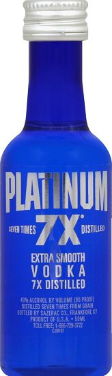 Platinum 7X Vodka (Mini Bottle) 50ml