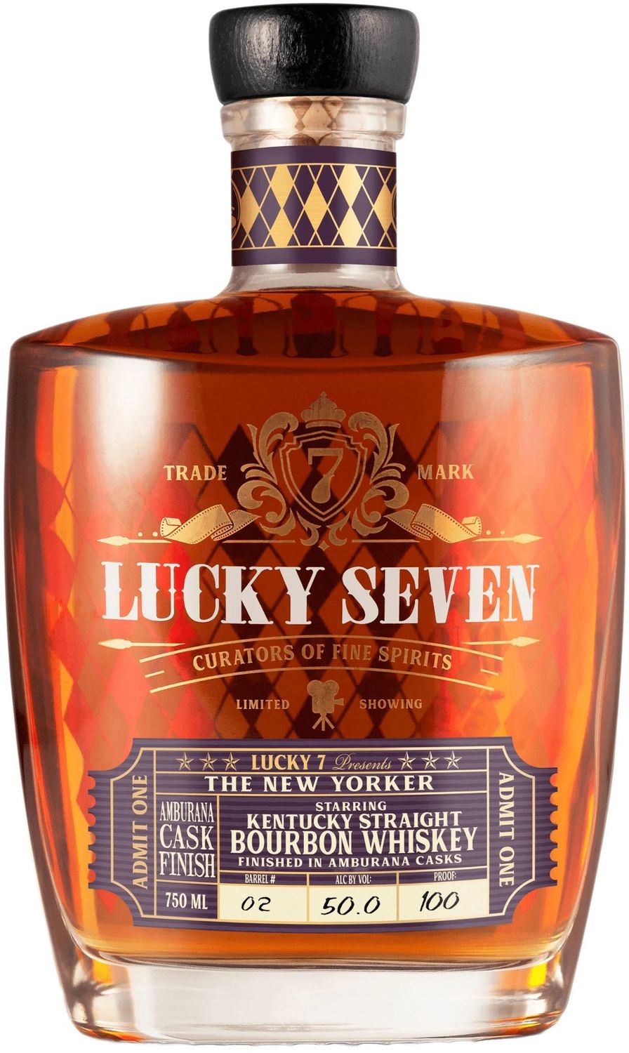 Lucky Seven The new Yorker Full Proof Kentucky Straight Bourbon Whiskey 750ml
