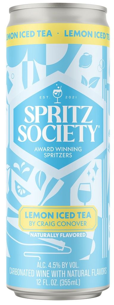 Spritz Society Lemon Iced Tea by Craig Conover (12oz can)