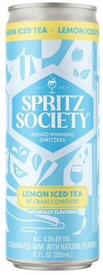 Spritz Society Lemon Iced Tea by Craig Conover (12oz can)