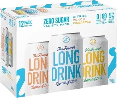 The Finnish Long Drink Zero Sugar Variety Pack (12 pack 12oz cans)