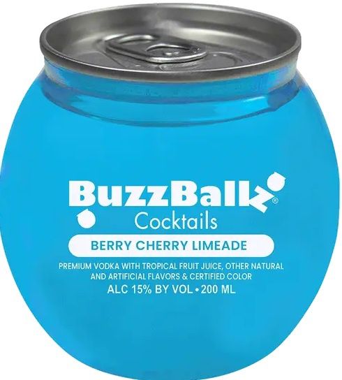 BuzzBallz Cocktails Berry Cherry Limeade (Small Format Bottle) 200ml