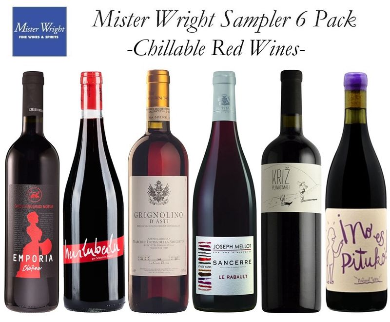 Mister Wright Chillable Red Wine Sampler 6 Pack