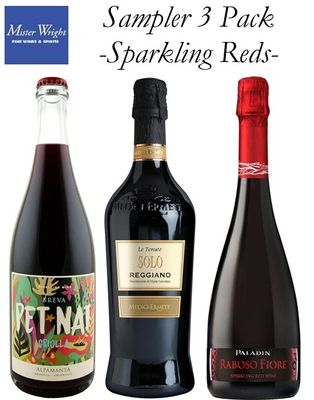 Mister Wright Sparkling Red Wine Sampler 3 Pack