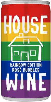 House Wine Rosé Bubbles Rainbow (200ml can)