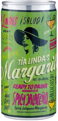 Tia Linda&#39;s Margarita Spicy Jalapeno (200ml can)