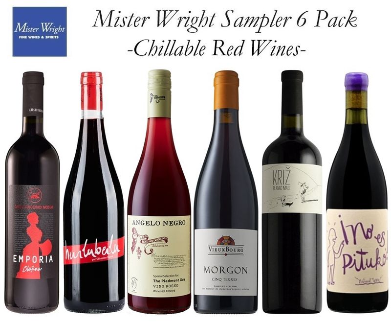 Mister Wright Chillable Red Wine Sampler 6 Pack