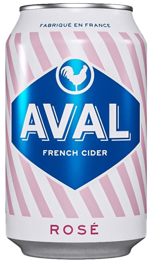 Aval French Cider Rosé (500ml can)