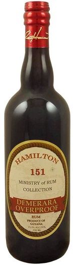 Caribbean Spirits Hamilton Demerara Overproof Rum 151 750ml