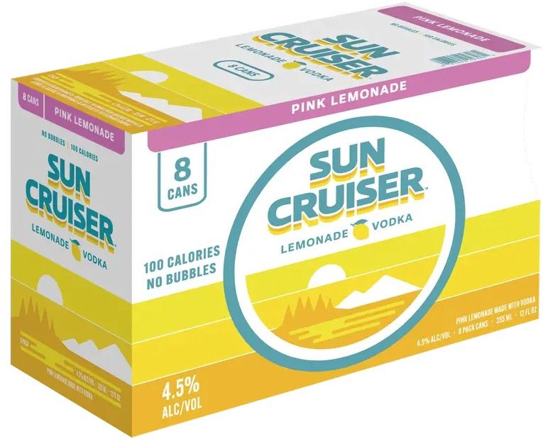 Sun Cruiser Pink Lemonade  Pack (8 pack 12oz cans)