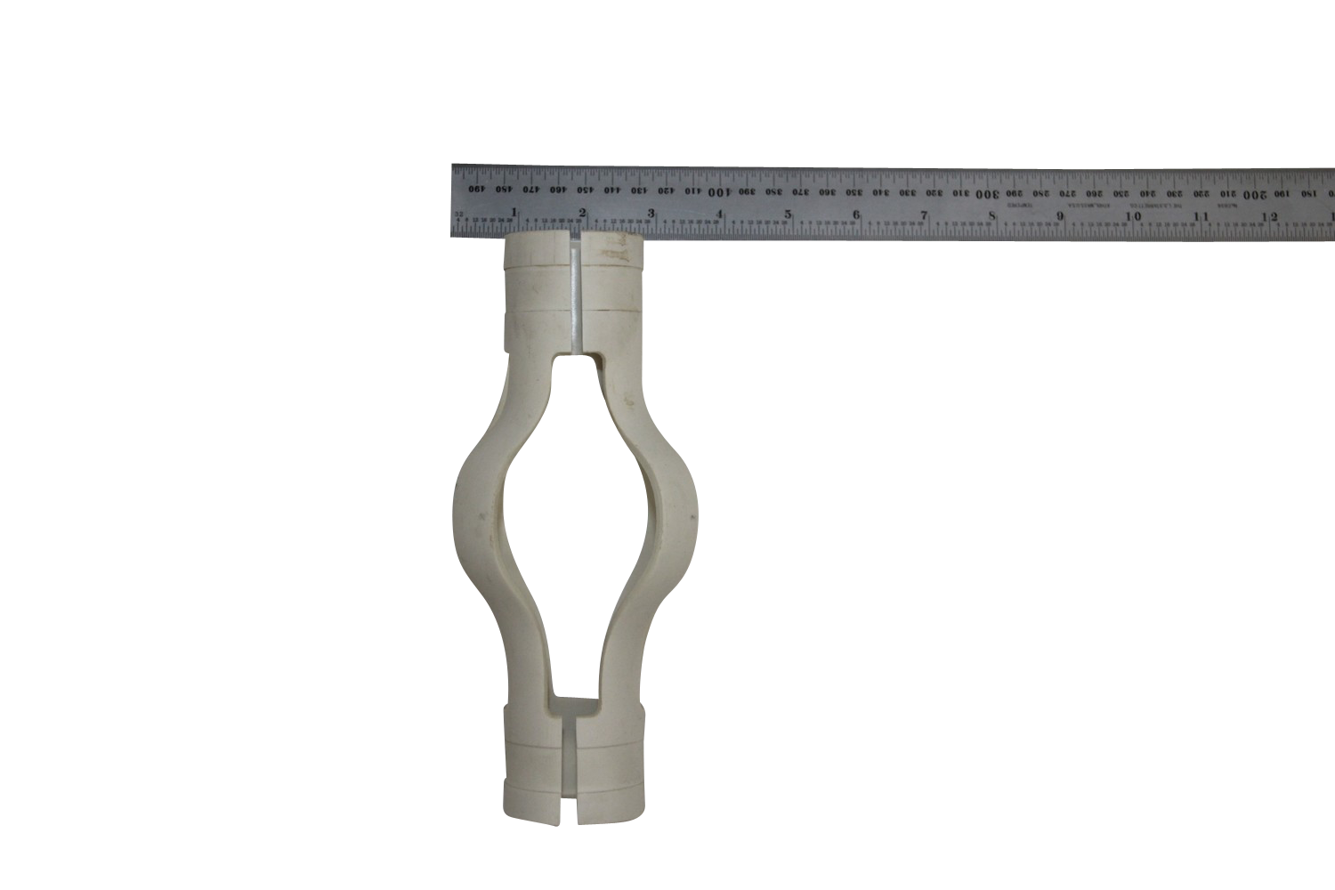 17-202-054, Disposable, molded PVC centralizer for 40 mm diameter probe, 95mm (3.7