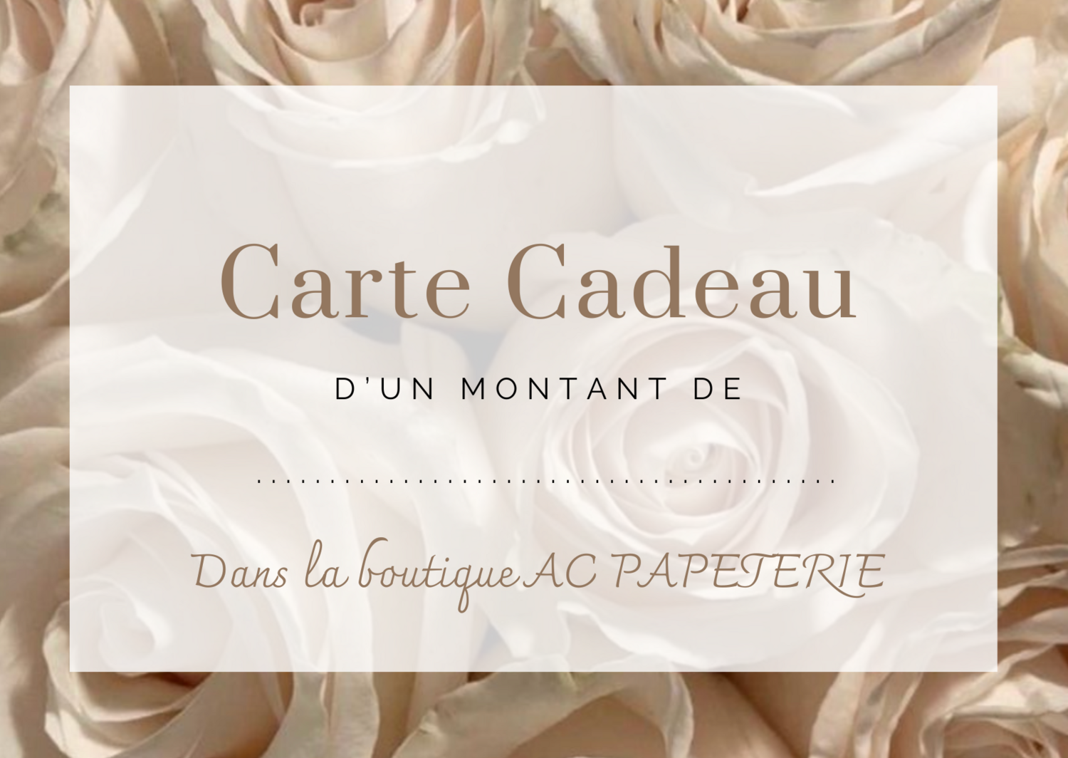 Carte cadeau