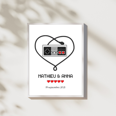 Affiche Couple Gaming