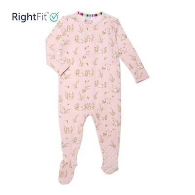 Magnetic me, Pink Hoppily Ever After Footie, 0-3 month