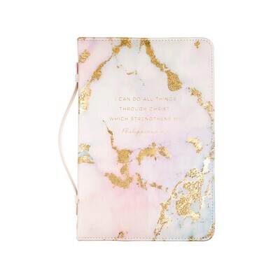 Christian Collection Bible Cover, Gilded Marble