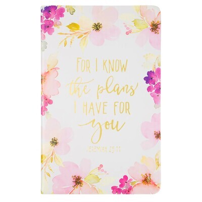 Bible Journal For I Know, Purple Floral