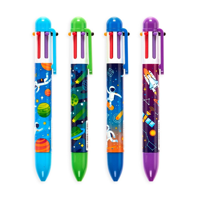 6 Click Pen, Astronaut, Assorted Colors