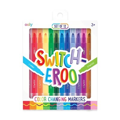 Set of 12 Switch-eroo Color Changing Markers