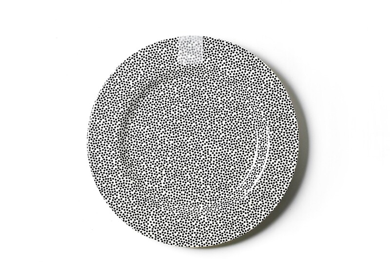 Big Platter Black Small Dot