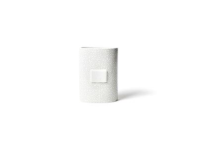 Mini Oval Vase, Stone Small Dot