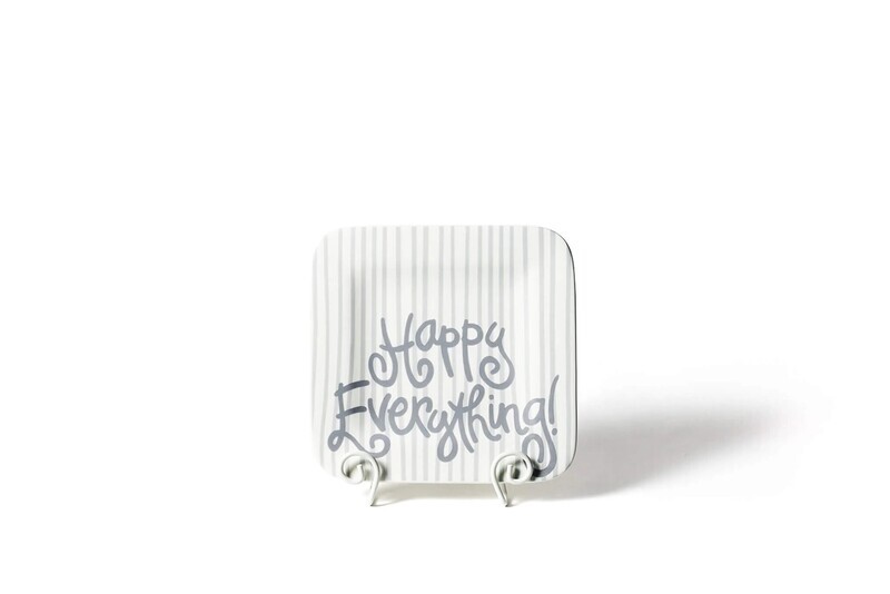 Mini Square Platter Stone Skinny Stripe