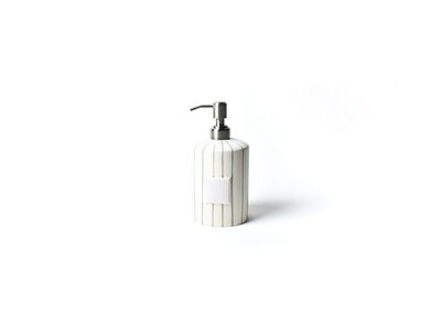 Mini Cylinder Soap Pump Stone Skinny Stripe
