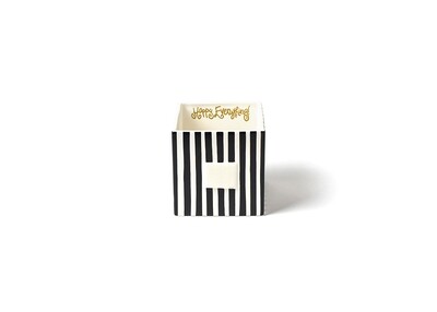 Mini Nesting Cube Medium Black Stripe