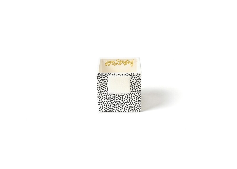 Mini Nesting Cube Small Black Small Dot