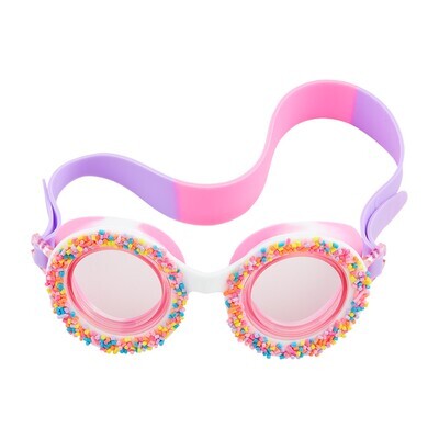 Pink Sprinkles Swim Goggles