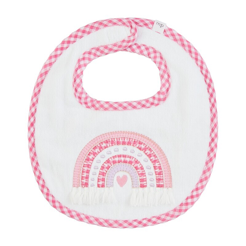 Rainbow Applique Terry Bib