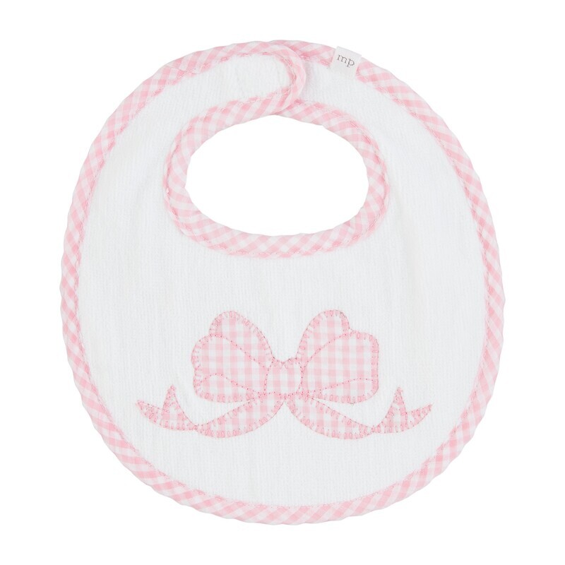 Bow Applique Terry Bib