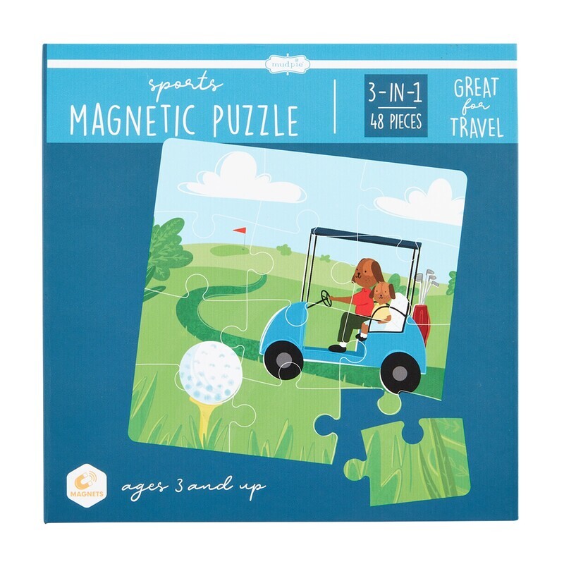 Sports Magnetic Puzzle Book